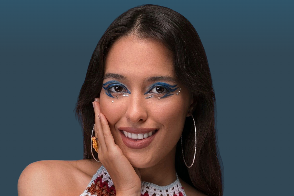 creative themed makeup for photoshoot