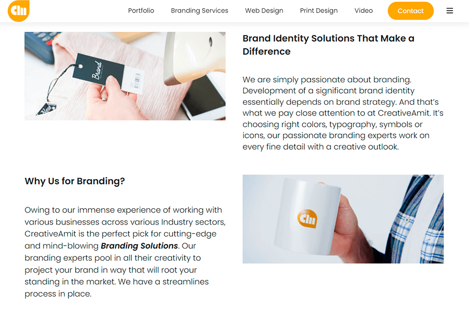 creativeamit services brand identity