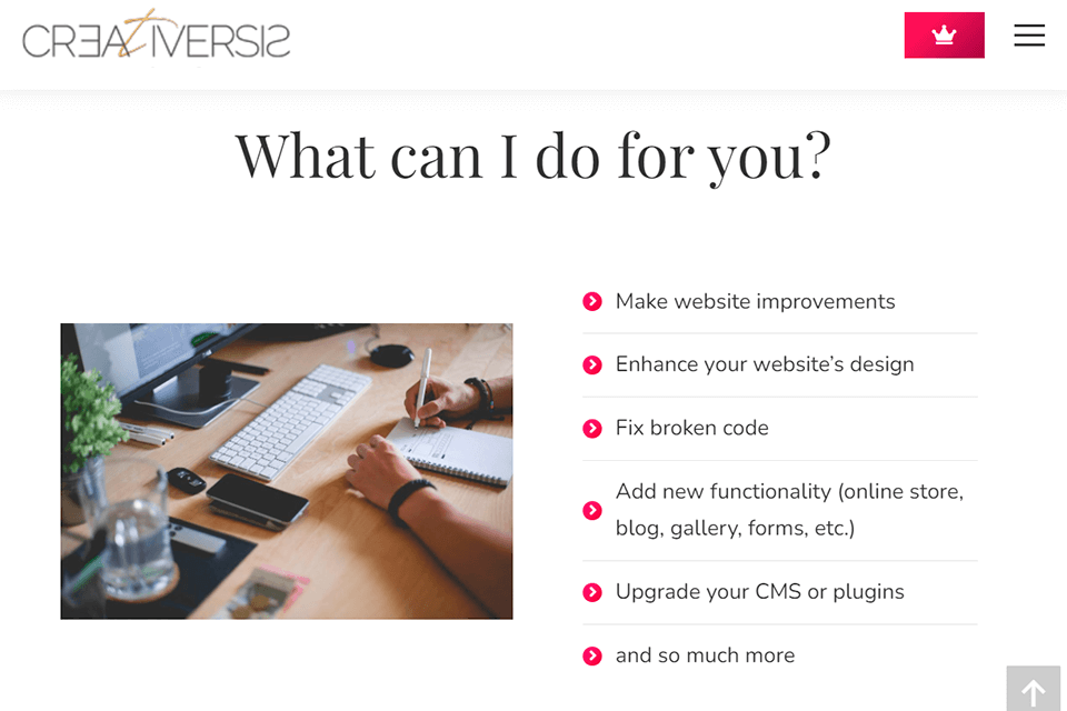creativersis website maintenance