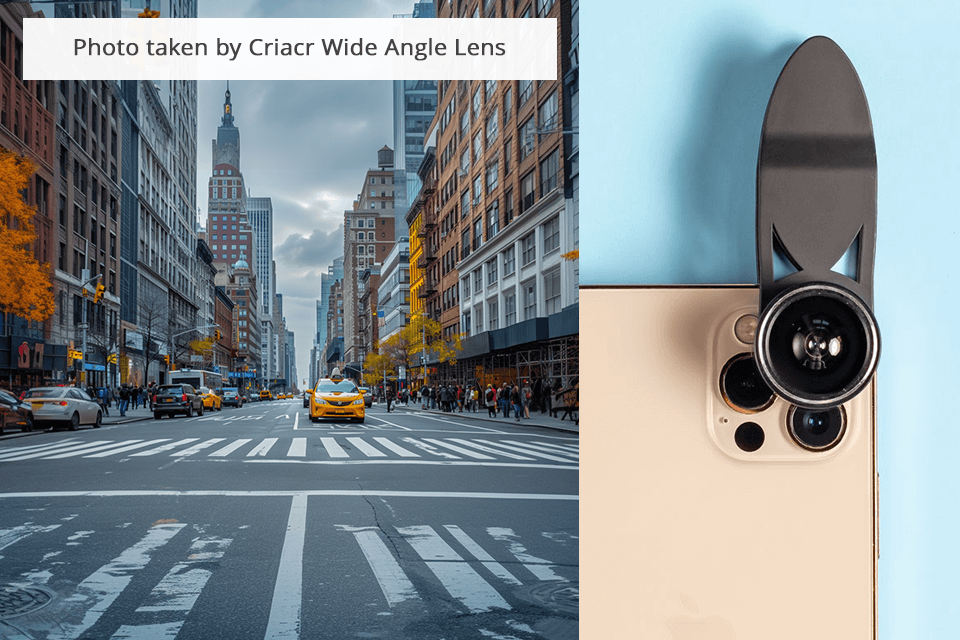 criacr wide angle mobile phone camera lens