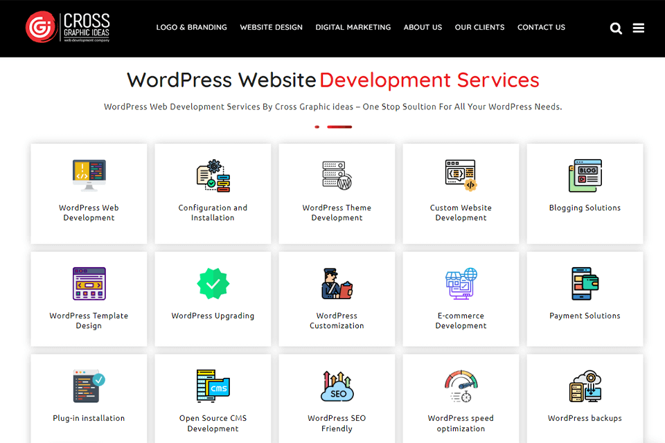 crossgraphicideas agency wordpress