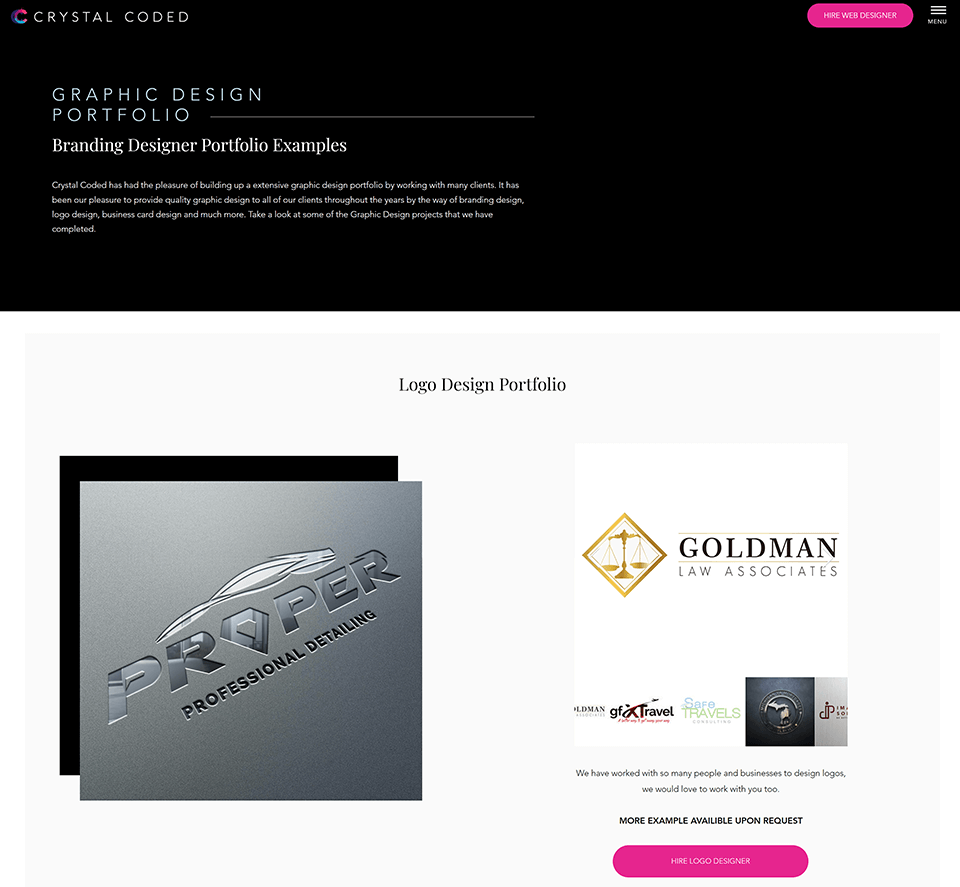 crystal coded designer branding