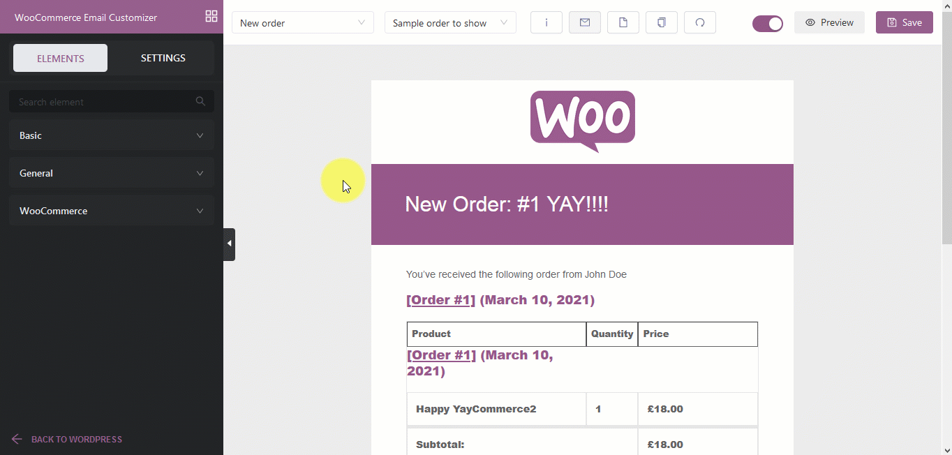 customize woocommerce email templates