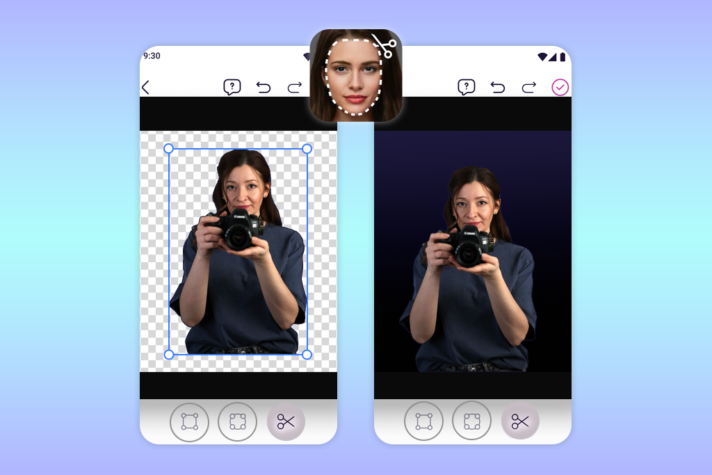 cutandpastephotos app interface