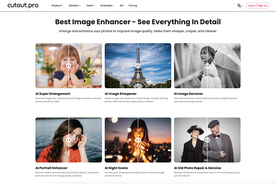 cutout pro ai image upscaler