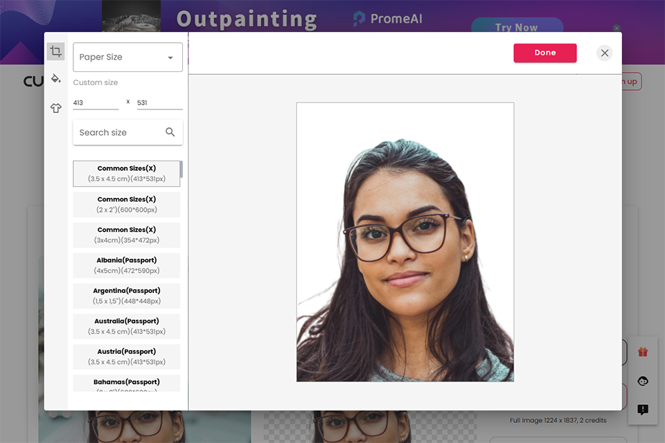 cutout pro passport photo app