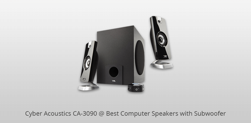 cyber acoustics ca-3090 computer speakers with subwoofer
