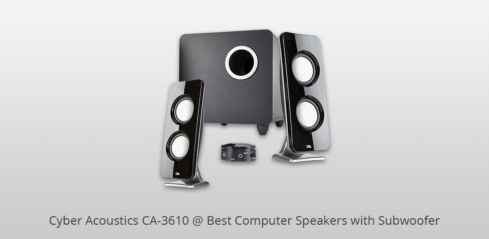 cyber acoustics ca-3610 computer speakers with subwoofer