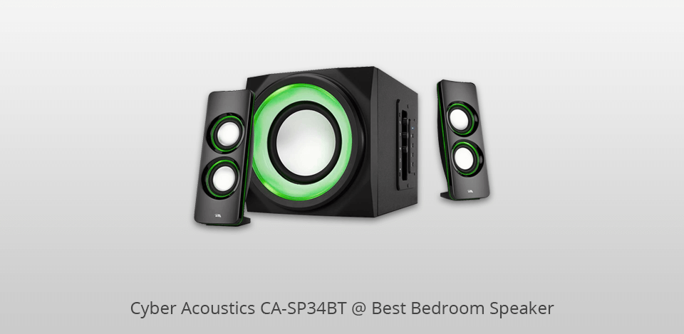cyber acoustics ca-sp34bt bedroom speakers