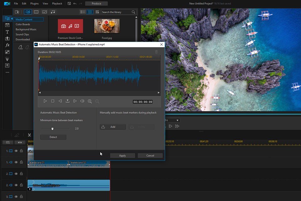 cyberlink powerdirector 4k video editing software interface