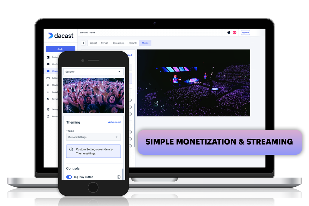 dacast video delivery platform