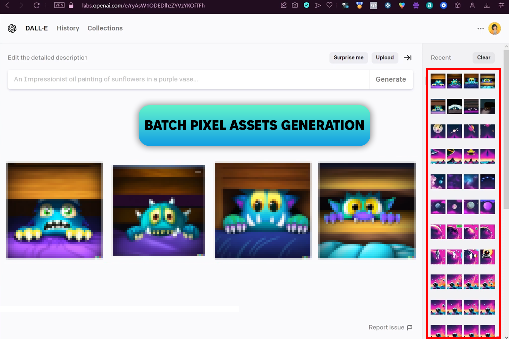 dall-e ai pixel generator