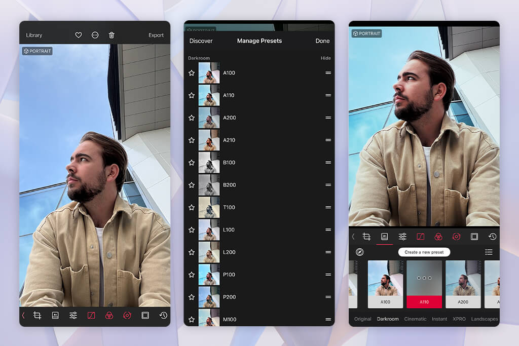 darkroom filter app