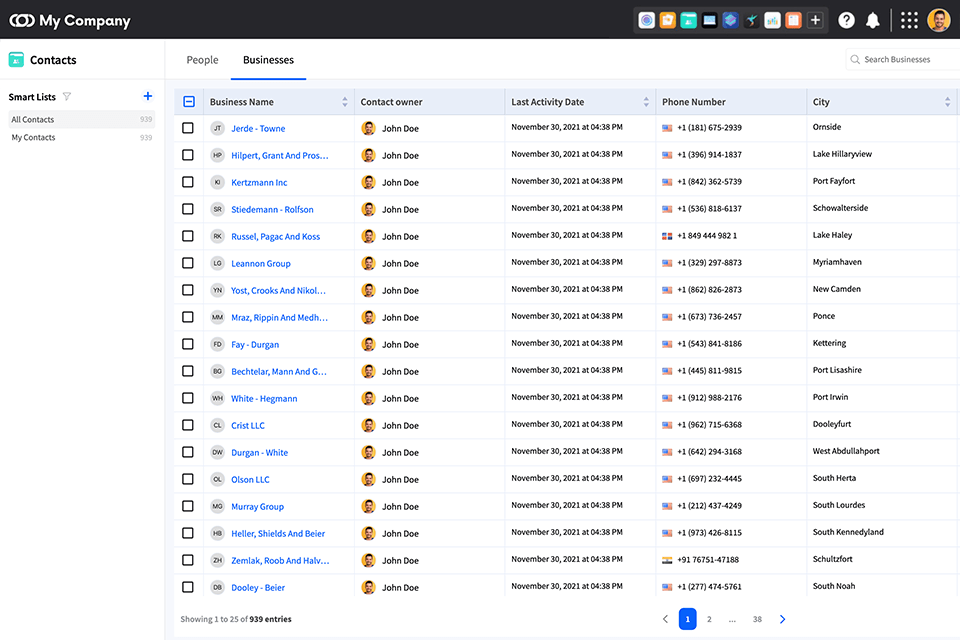 dashclicks contacts app