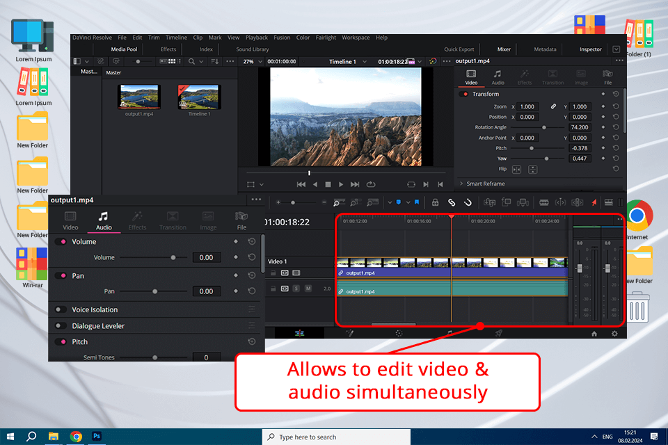 davinci resolve 18 screen