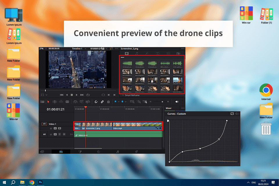 davinci resolve drone video editing software