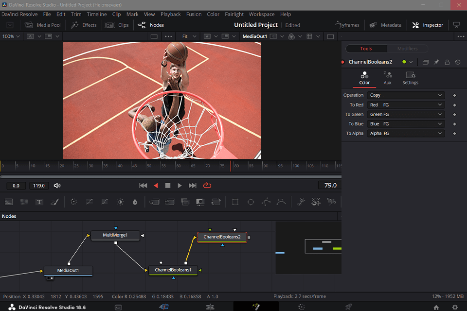 davinci resolve efekty wizualne fuzji