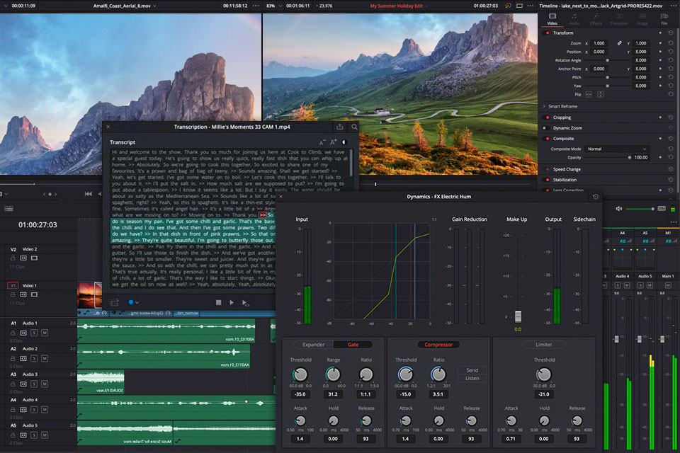davinci resolve shotcut alternative interface
