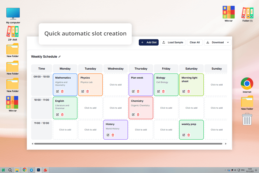 dayschedule timetable maker