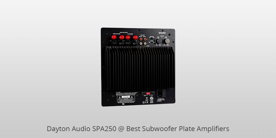 dayton audio spa250 subwoofer plate amplifiers