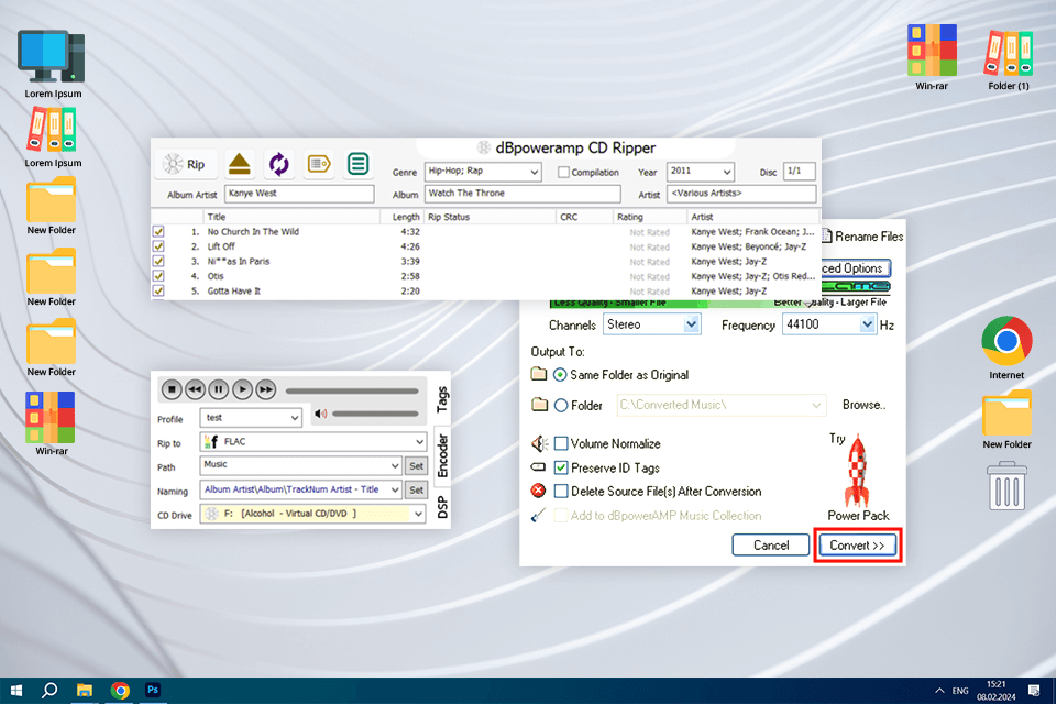 dbpoweramp flac to mp3 converter