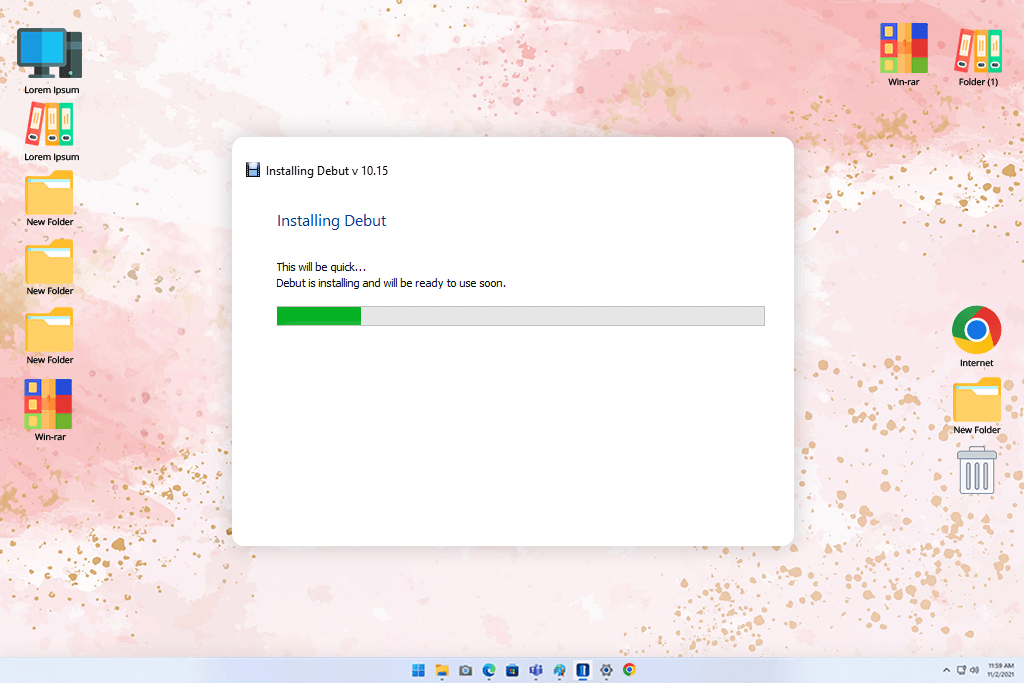 debut video capture installation