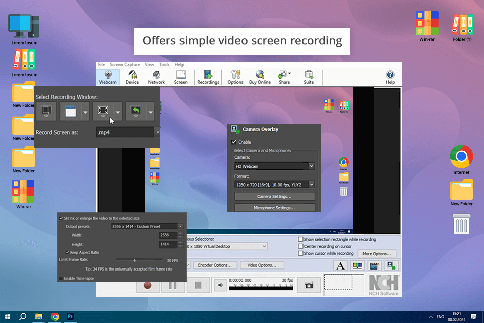 debut video capture interface