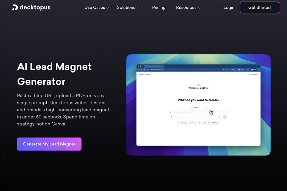 decktopus lead generation tools
