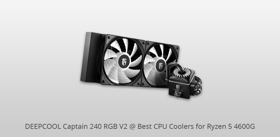 deepcool captain 240 rgb v2 cpu coolers for ryzen 5 4600g