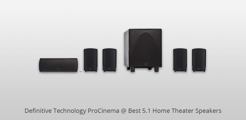 definitive technology procinema 5-1 home theater speakers