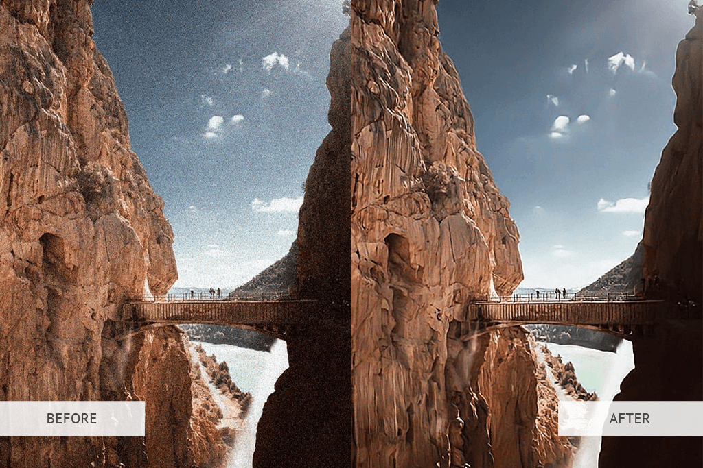 imglarger 전문가의 노이즈 제거기 예제