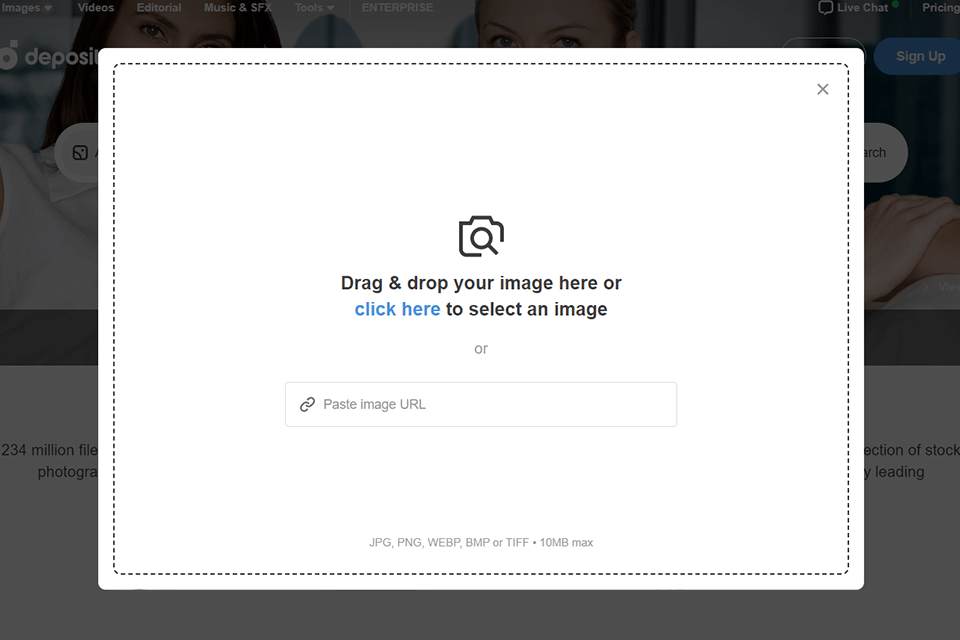 depositphotos reverse image search