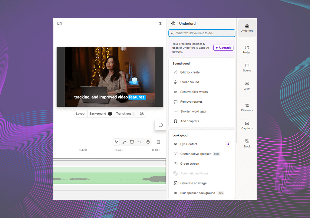 descript ai features