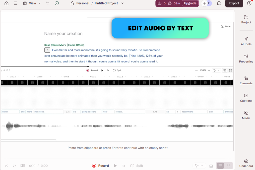 descript ai voice designer