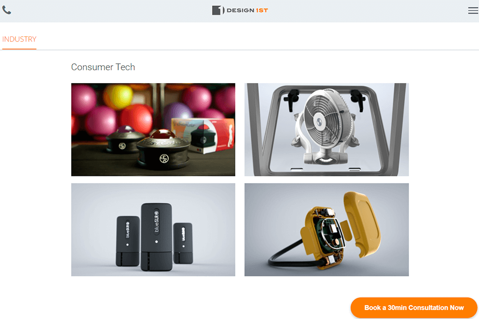 design 1st 3d modeling company interface