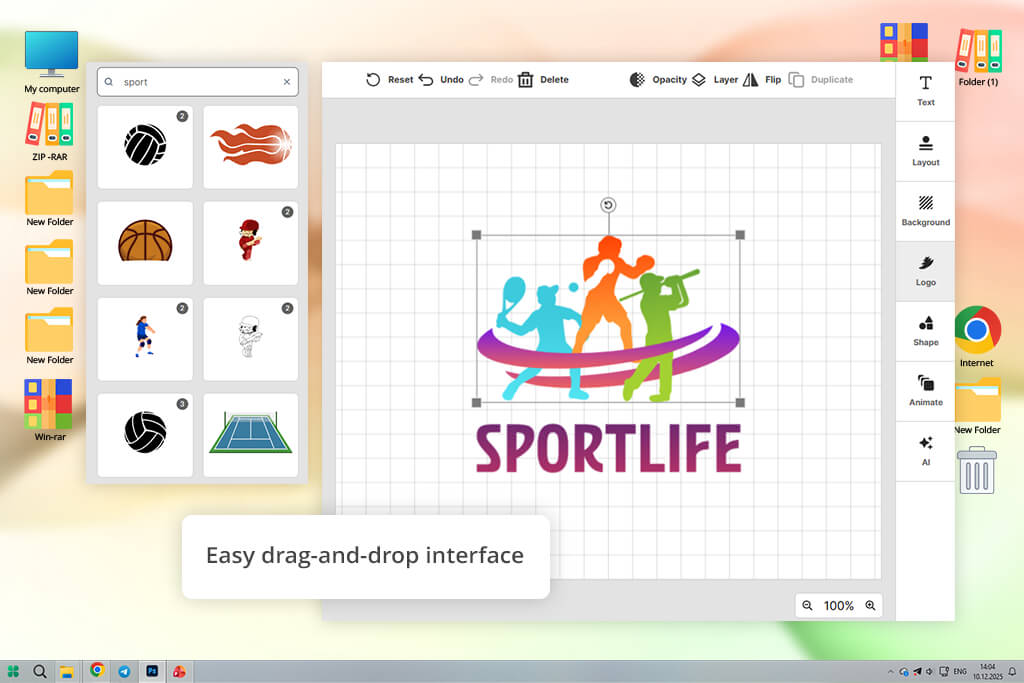 design sports logo maker