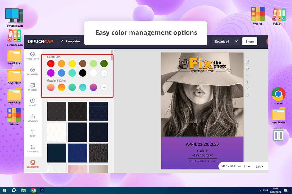 designcap flyer design software