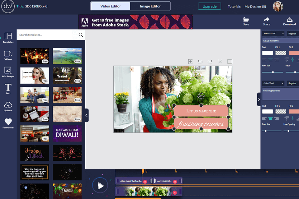 designwizard video editor