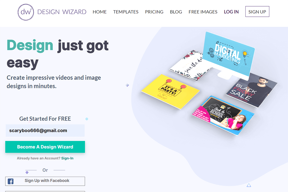 designwizard website