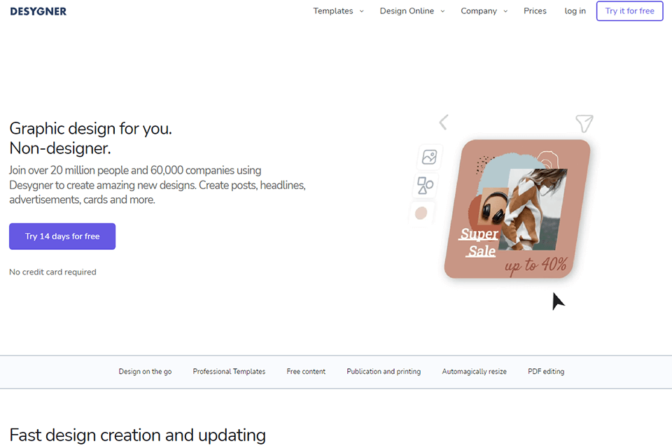 desygner sitio web