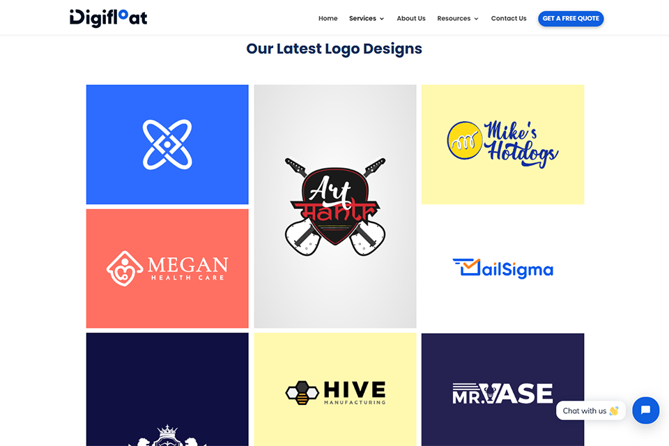 digifloat io logo design company