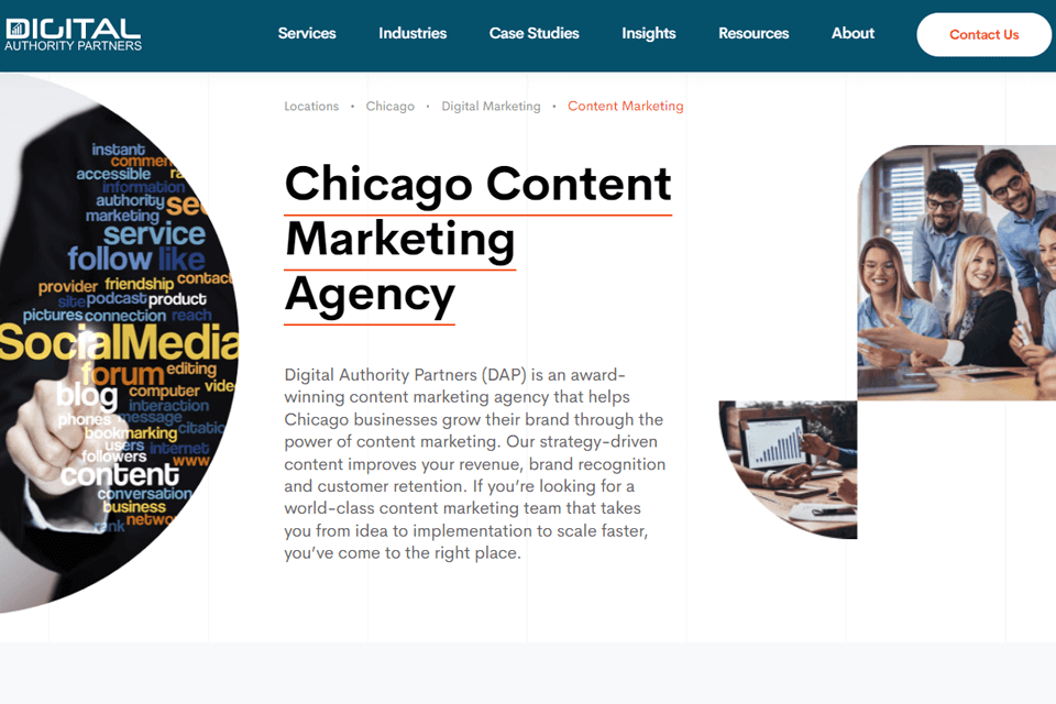 digital authority partners content marketing agency website