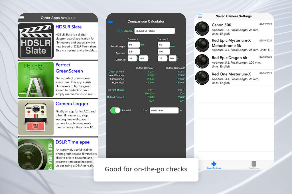 digital dof depth of field calculator