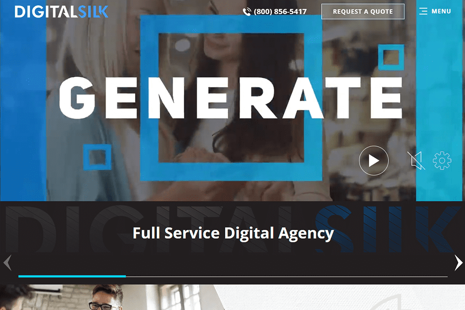 digital silk ad agency interface