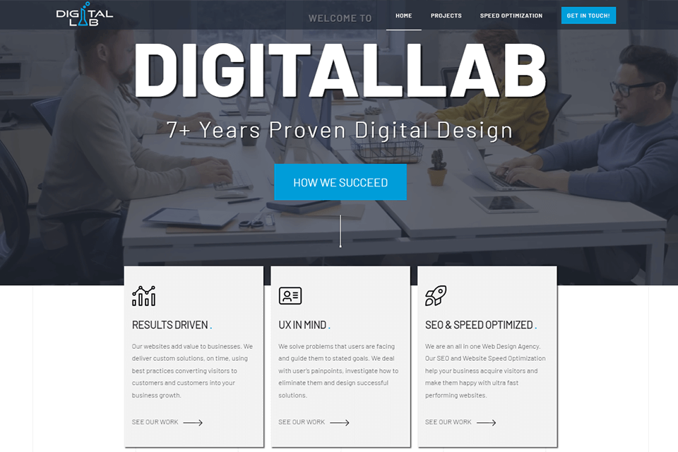digitallab agency interface