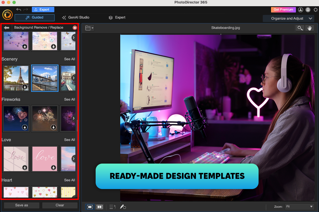 director suite 365 photodirector templates