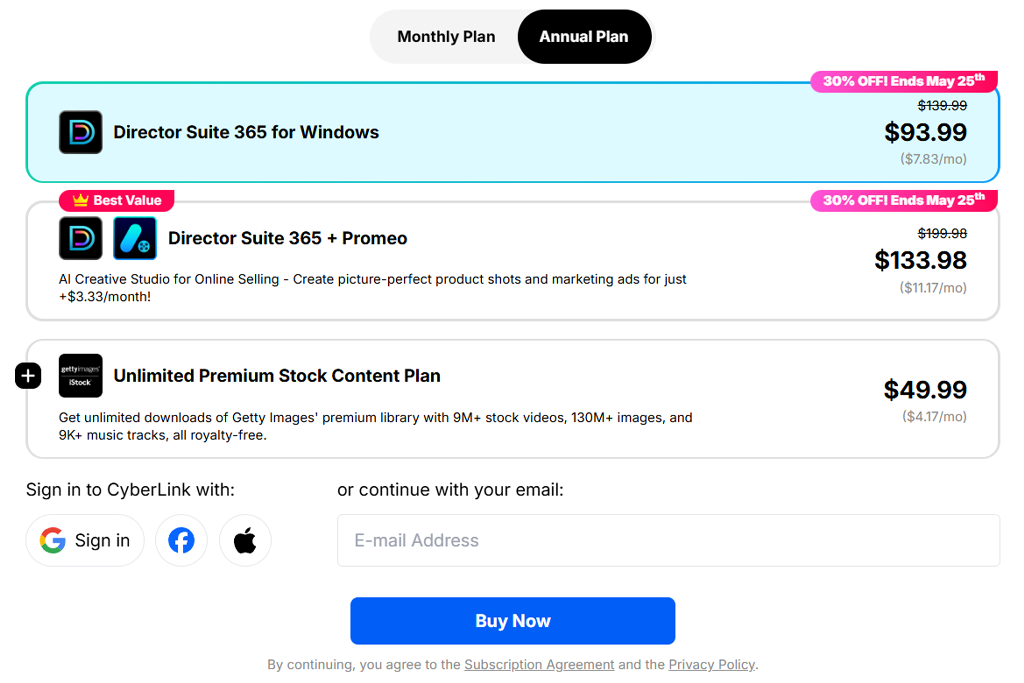 director suite 365 prices