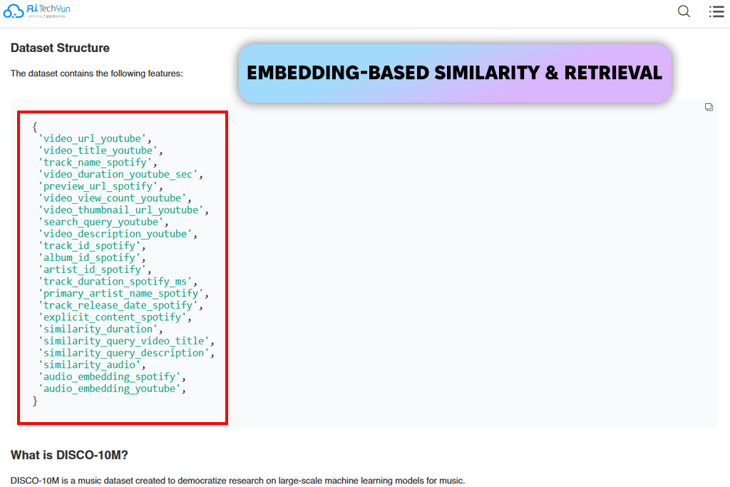 disco-10m music dataset for machine learning