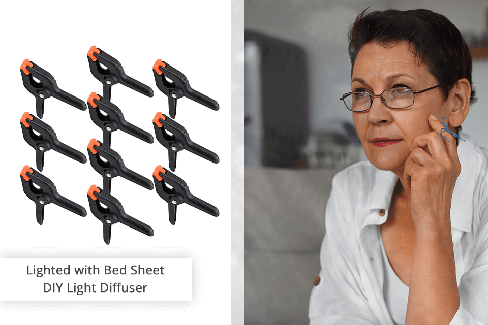 diy photography lighting bed sheet