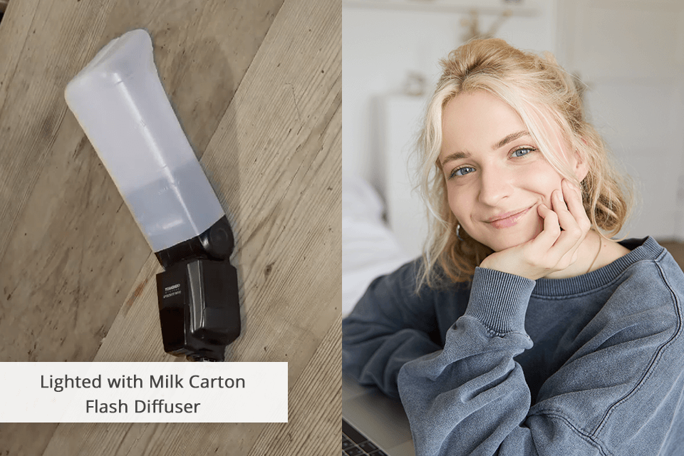 diy photography lighting milk carton